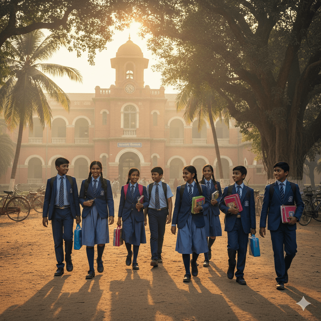 Students at Hansraj Public School, Gaya